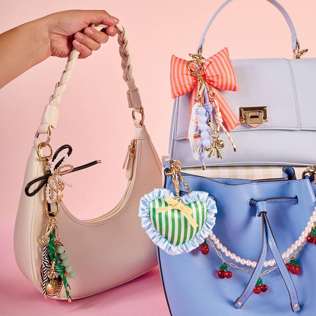 Layered Bows Bag Charm–Limoncello Love