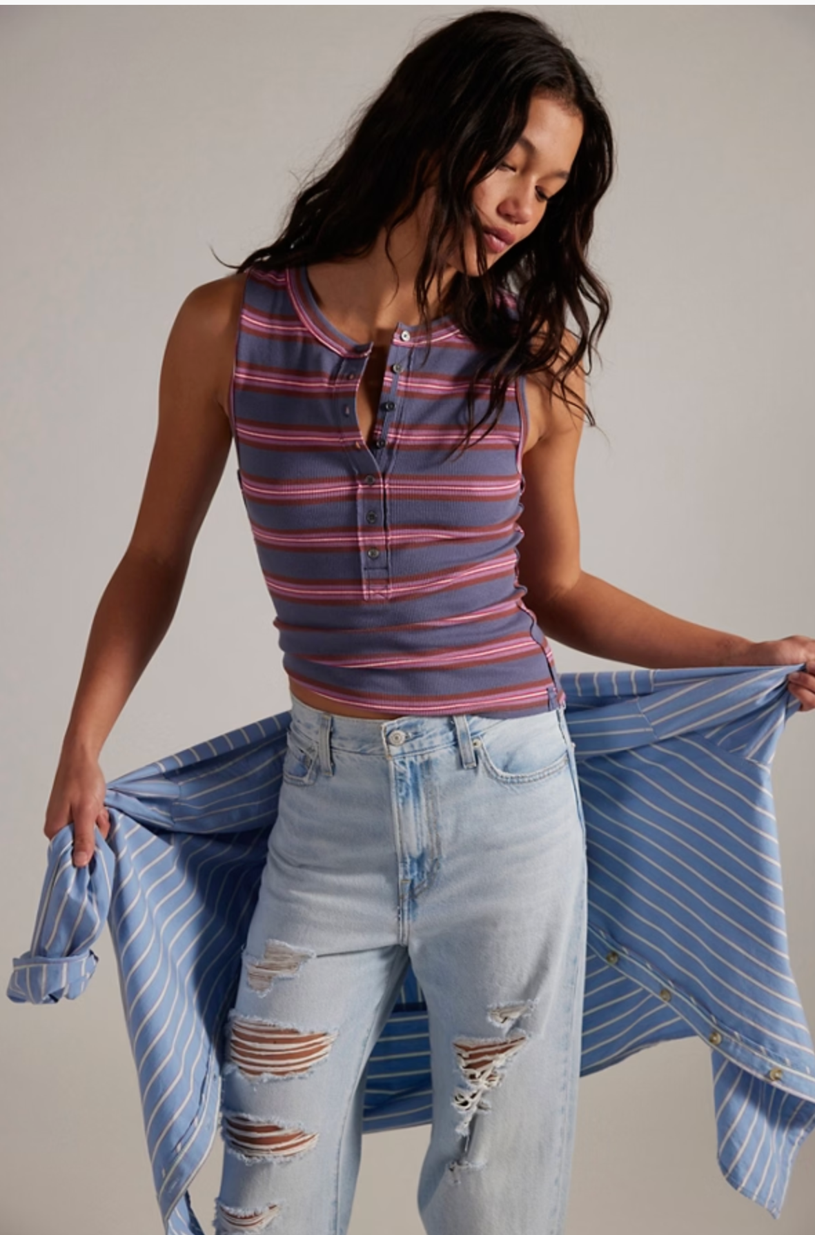 Free People | Jamie Henley Striped Tank