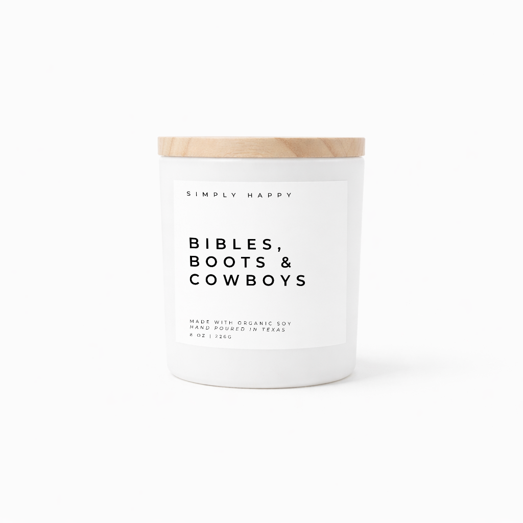 Bibles, Boots & Cowboys | Luxury Soy Candle