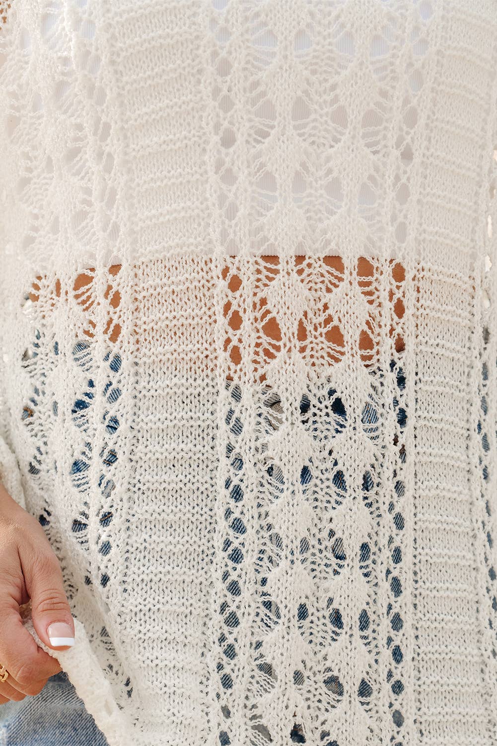 Knit Drop Shoulder Sweater