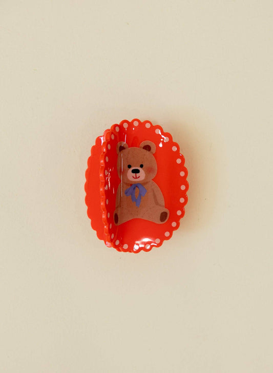 FRAMED ECLECTIC CLAW: TEDDY BEAR