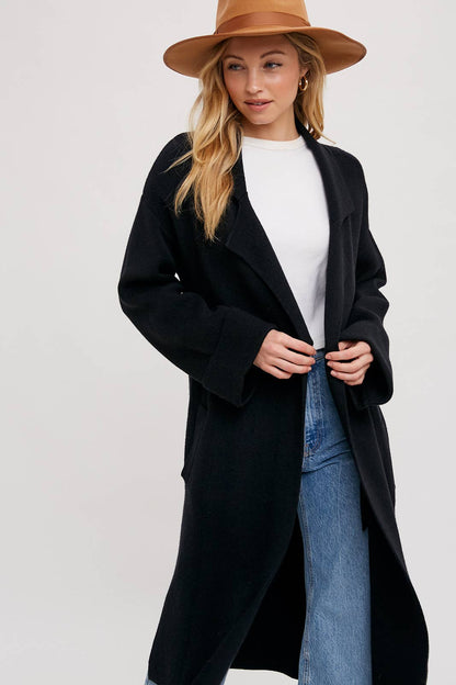 EFFORTLESS KNITTED TRENCH COAT