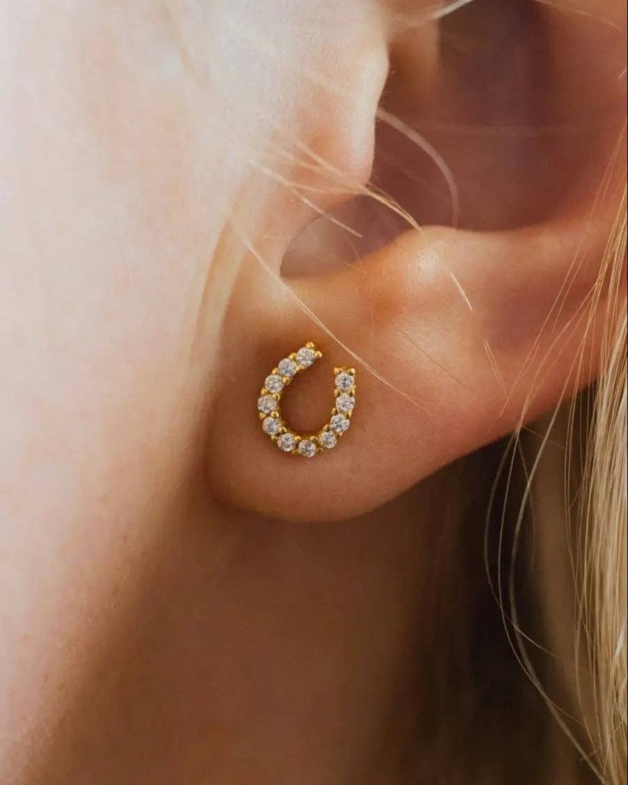 Luxe Horseshoe Earrings
