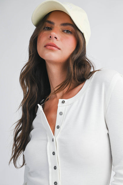 Henley Long Sleeve Top