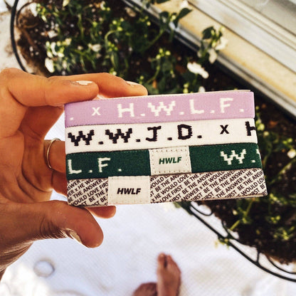 WWJD X HWLF | ELASTIC 4 PACK Bracelets: THE "FAITH" ELASTIC | 4-PACK