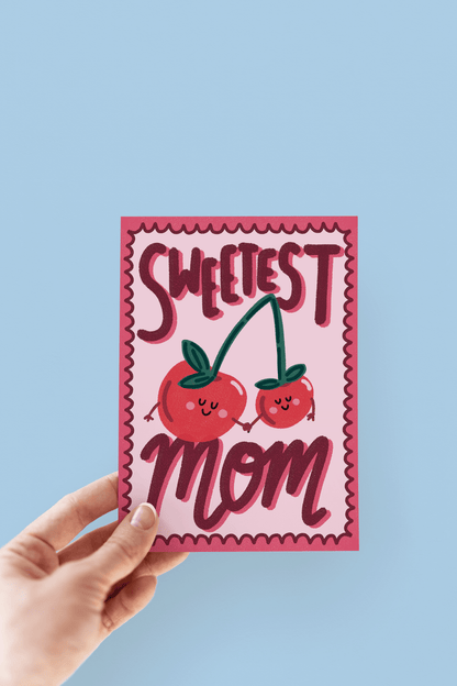 Sweetest Mom Cherry Mother's Day Greeting Card