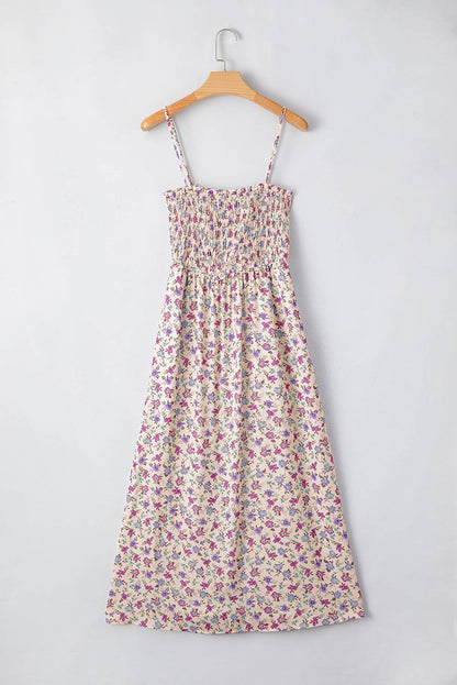 Denny | Bohemian Ditsy Floral Smocked Fit Flare Sundress