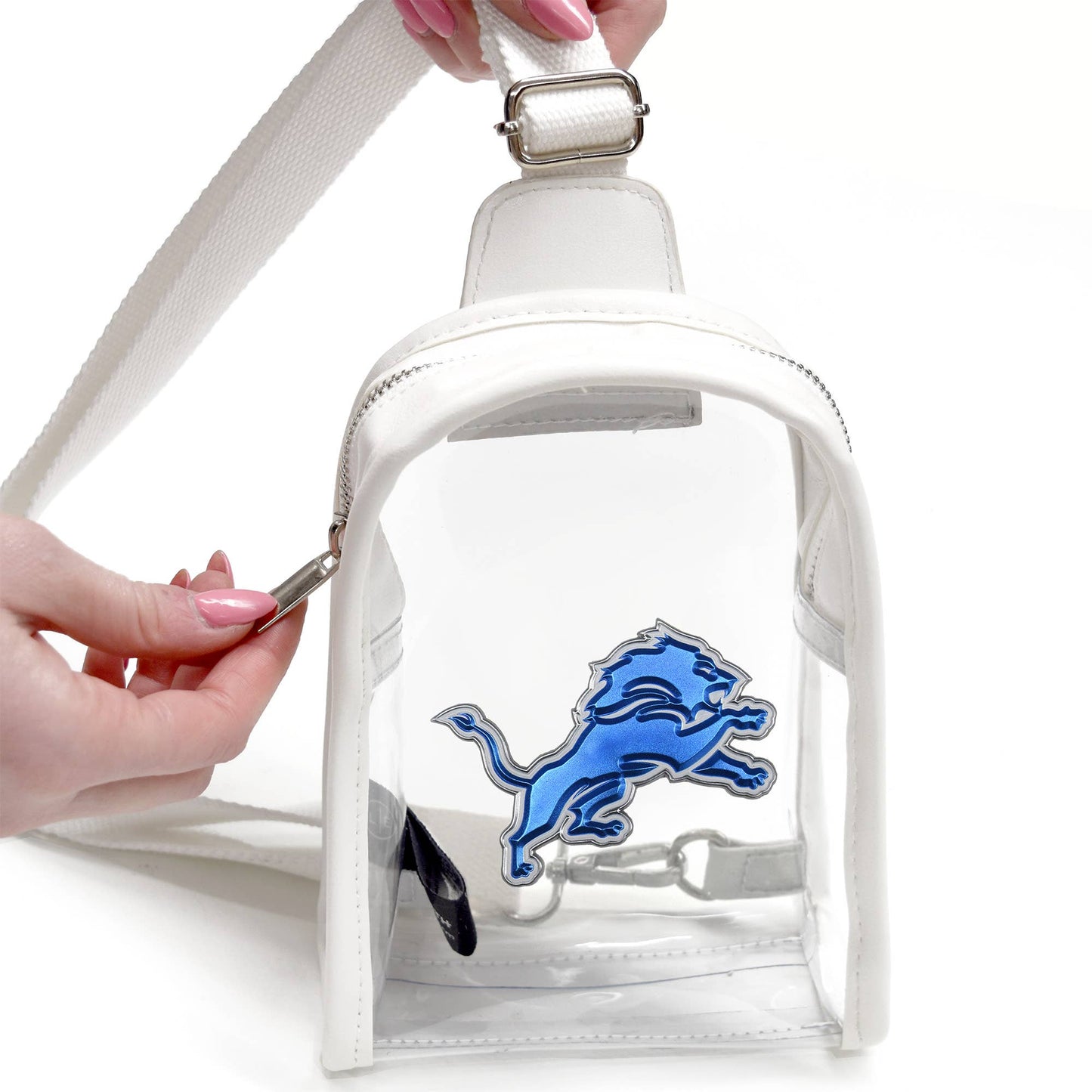 Detroit Lions Clear Mini Sling