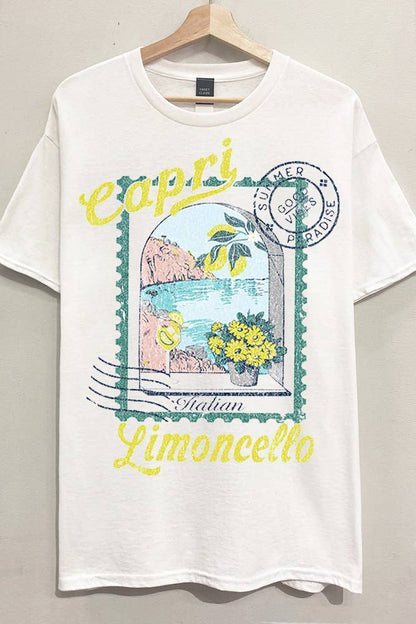Capri Limoncello White T-Shirt