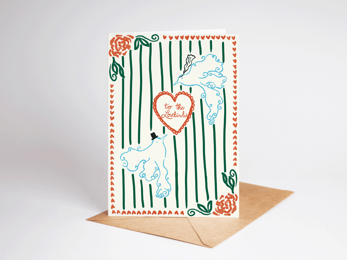 To The Lovebirds Wedding Greeting Card