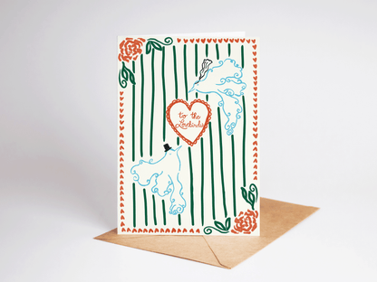To The Lovebirds Wedding Greeting Card