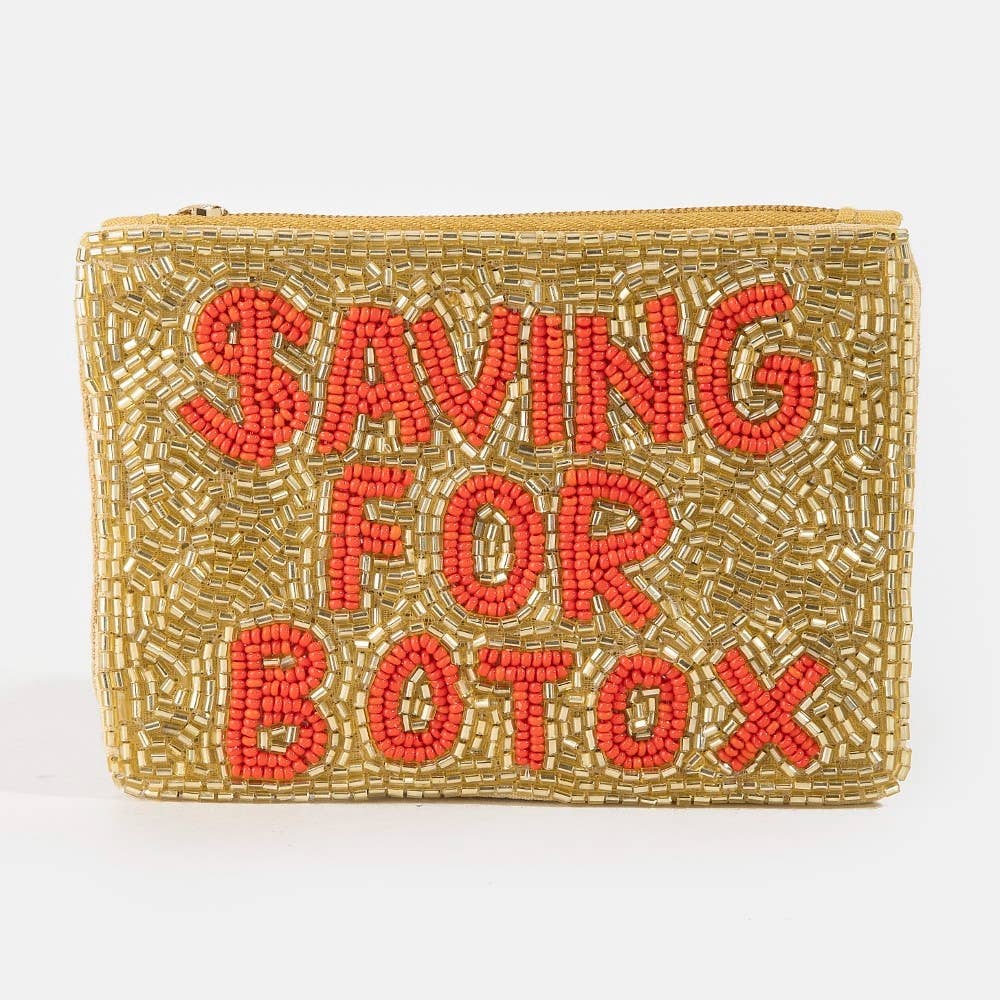 Saving For Botox Beaded Coin Purse: MULTI