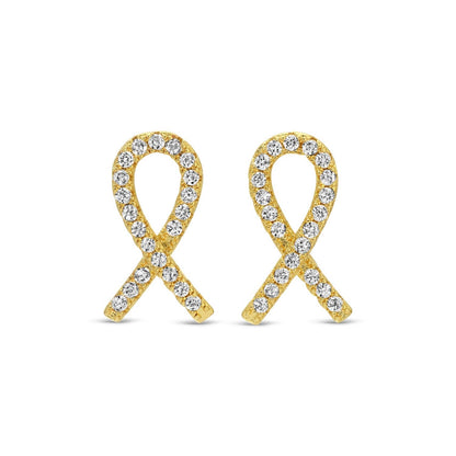 Pavé Ribbon Studs