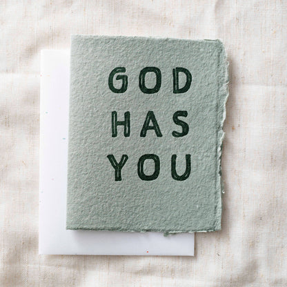 God Has You | Religious Sympathy Greeting Card: Folded A2 Greeting Card. Blank Inside.