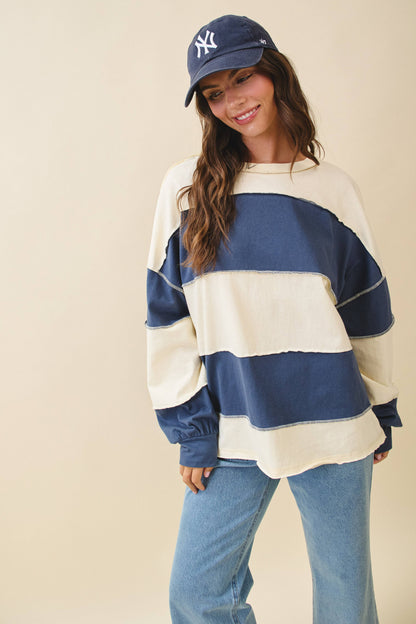 Easy Going Colorblock Pullover
