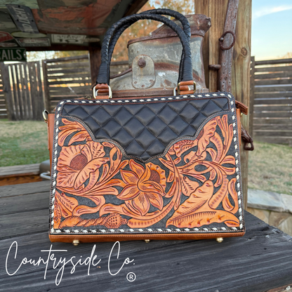 Laney Tooled Leather Handbag