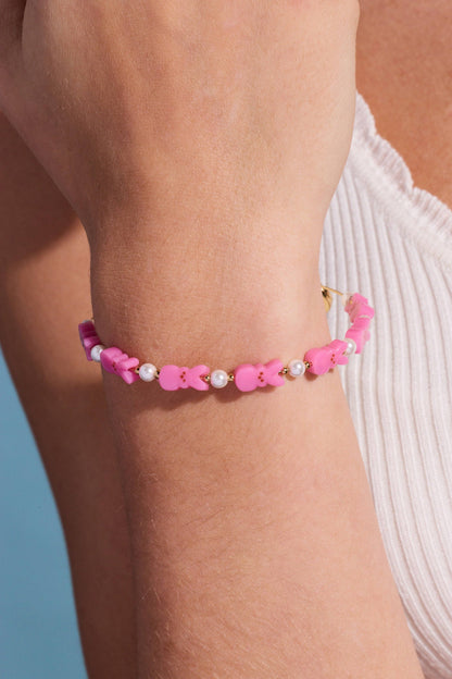 PEEPS® Bunny Beaded Bangle: Gold