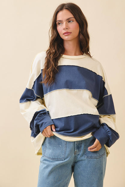 Easy Going Colorblock Pullover