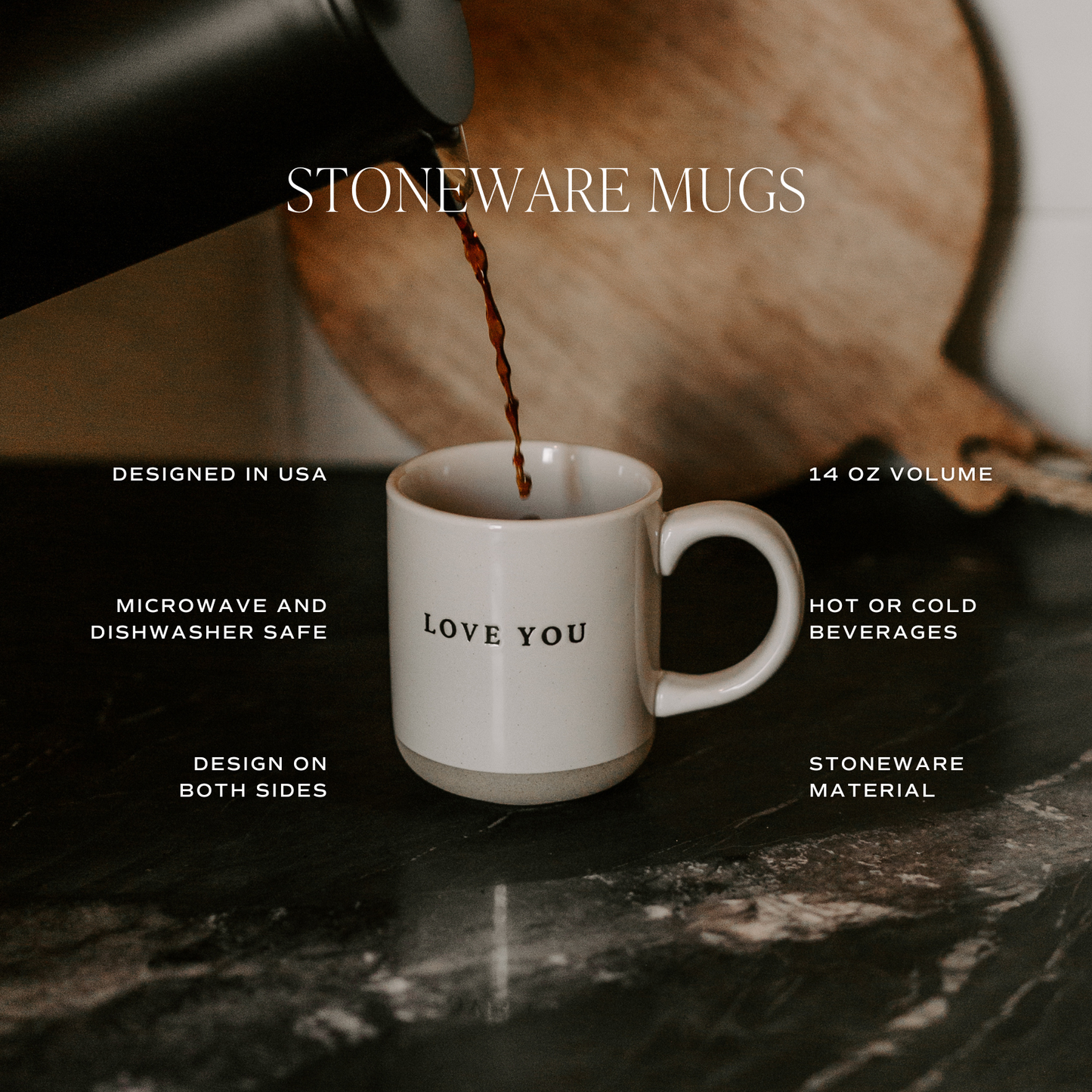 Trust In The Lord Stoneware Coffee Mug