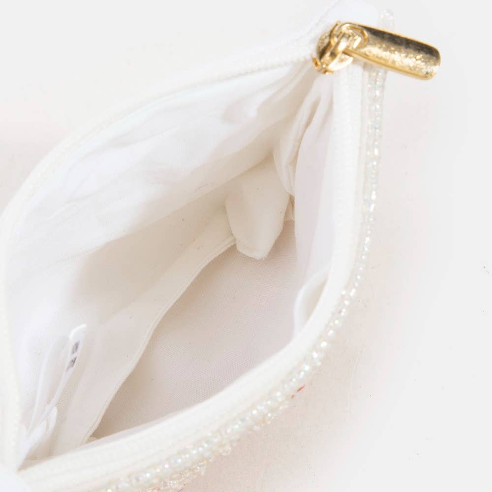 Botox Queen Beaded Coin Purse: MULTI