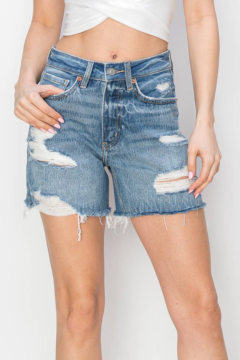 *HYBRID STYLE* HIGH RISE MIDI SHORTS