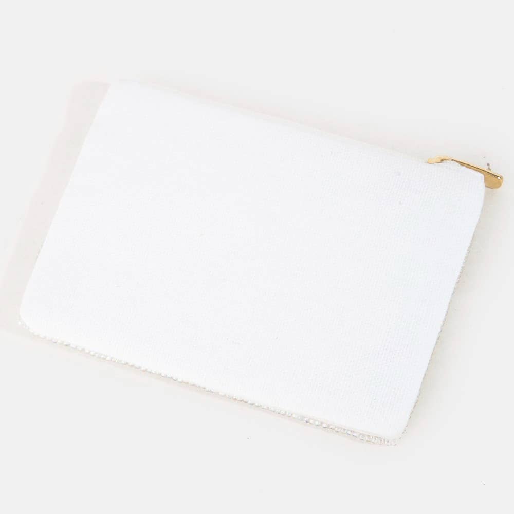 Botox Queen Beaded Coin Purse: MULTI