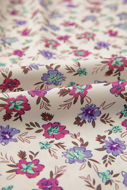 Denny | Bohemian Ditsy Floral Smocked Fit Flare Sundress