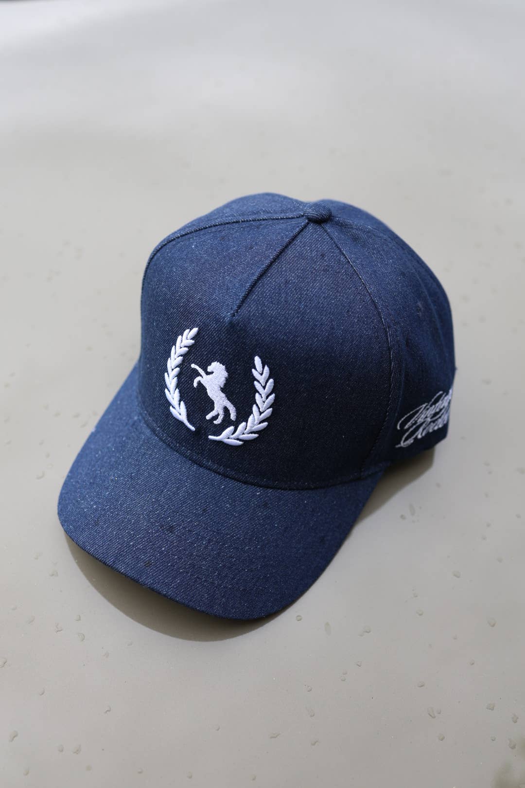 Vintage Rodeo Horse pendant denim hat