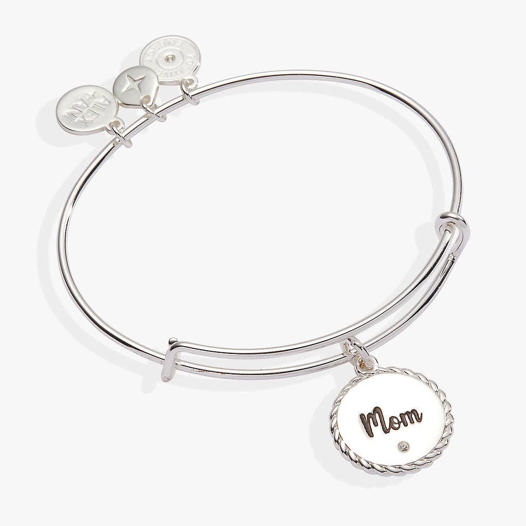 Mom Charm Bangle: Gold