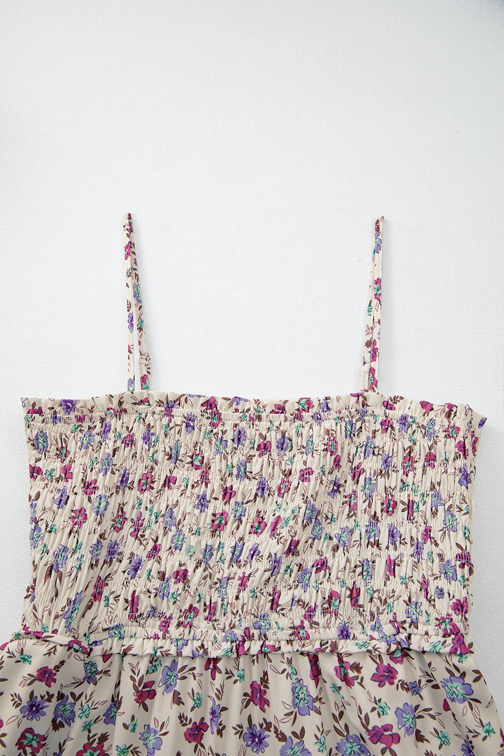 Denny | Bohemian Ditsy Floral Smocked Fit Flare Sundress