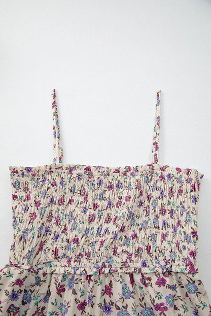 Denny | Bohemian Ditsy Floral Smocked Fit Flare Sundress