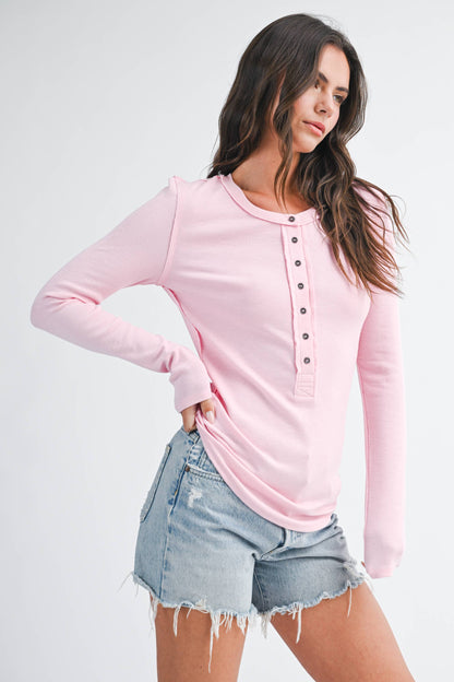 Henley Long Sleeve Top