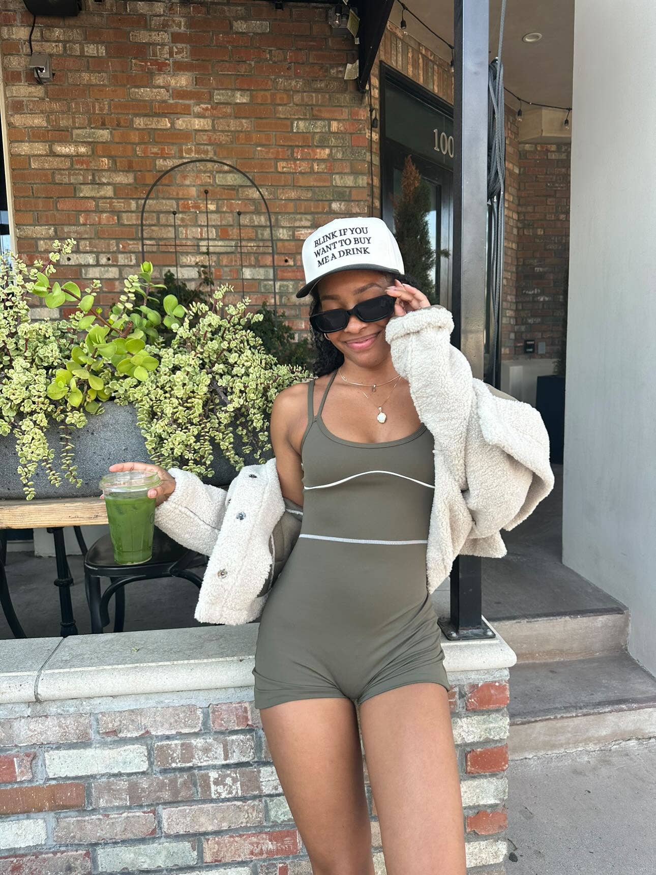 Blink if you want to buy me a drink hat