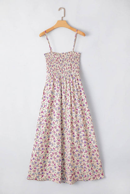 Denny | Bohemian Ditsy Floral Smocked Fit Flare Sundress