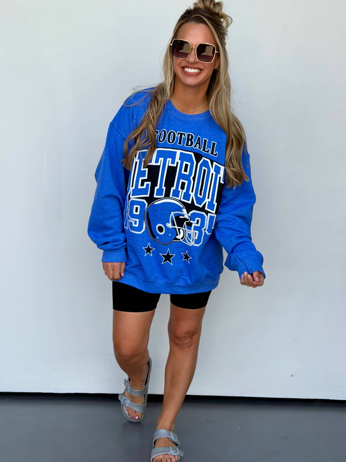 Detroit Football Oversized Crew