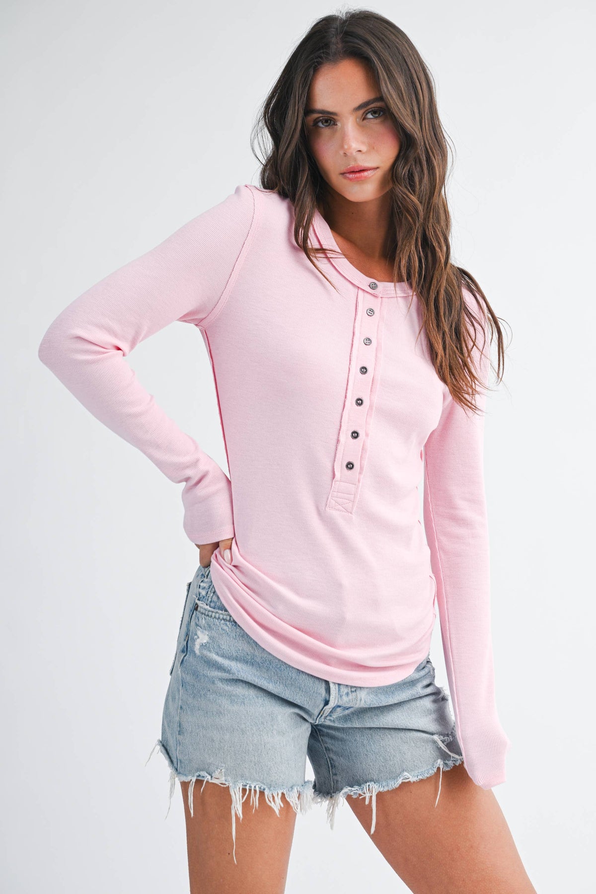 Henley Long Sleeve Top