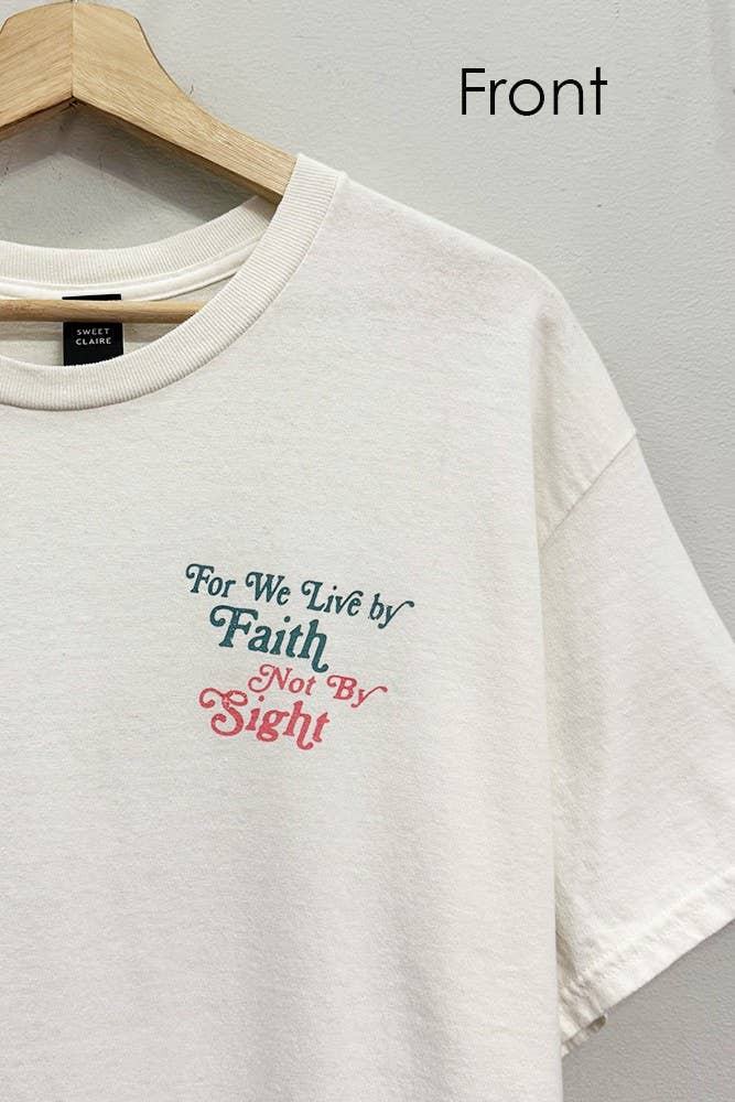 Live by Faith Loaves and Fish Cream T-Shirt