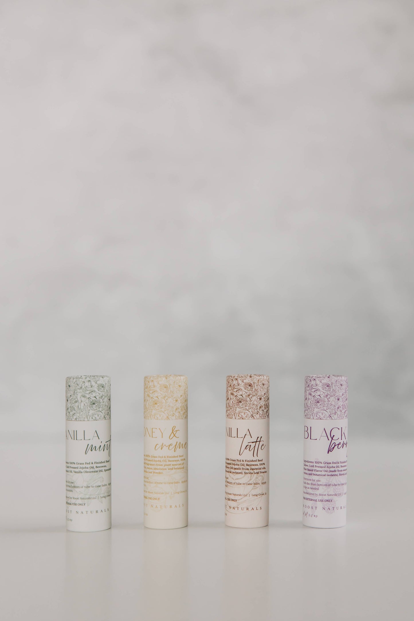 Tallow Lip Balm: Variety Pack (5x each flavor)