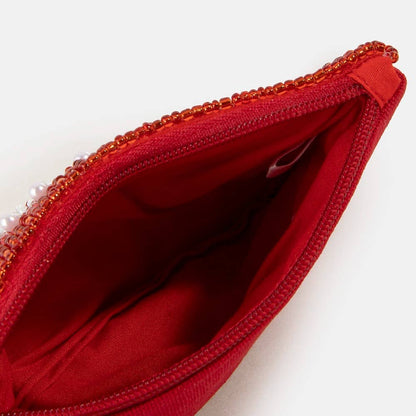 Casino Money Seed Beaded Coin Purse: MULTI