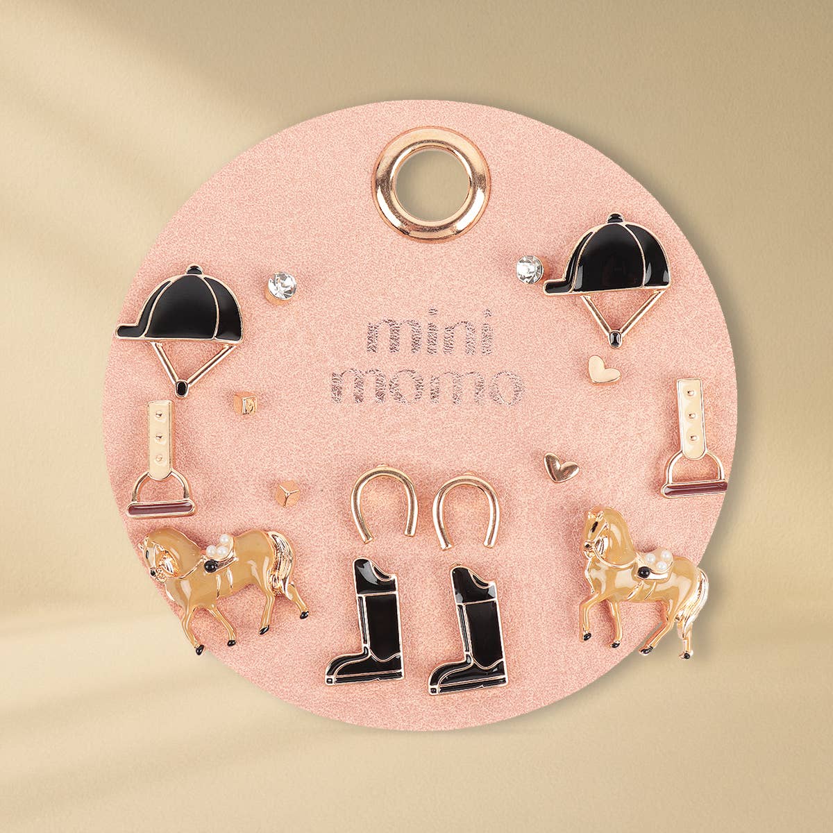 🐴 Equestrian Multi Earring Set Horse Riding Assorted Studs: 8 Pairs
