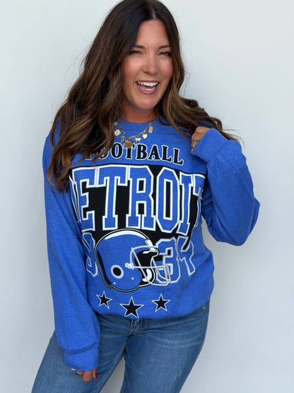 Detroit Football Oversized Crew