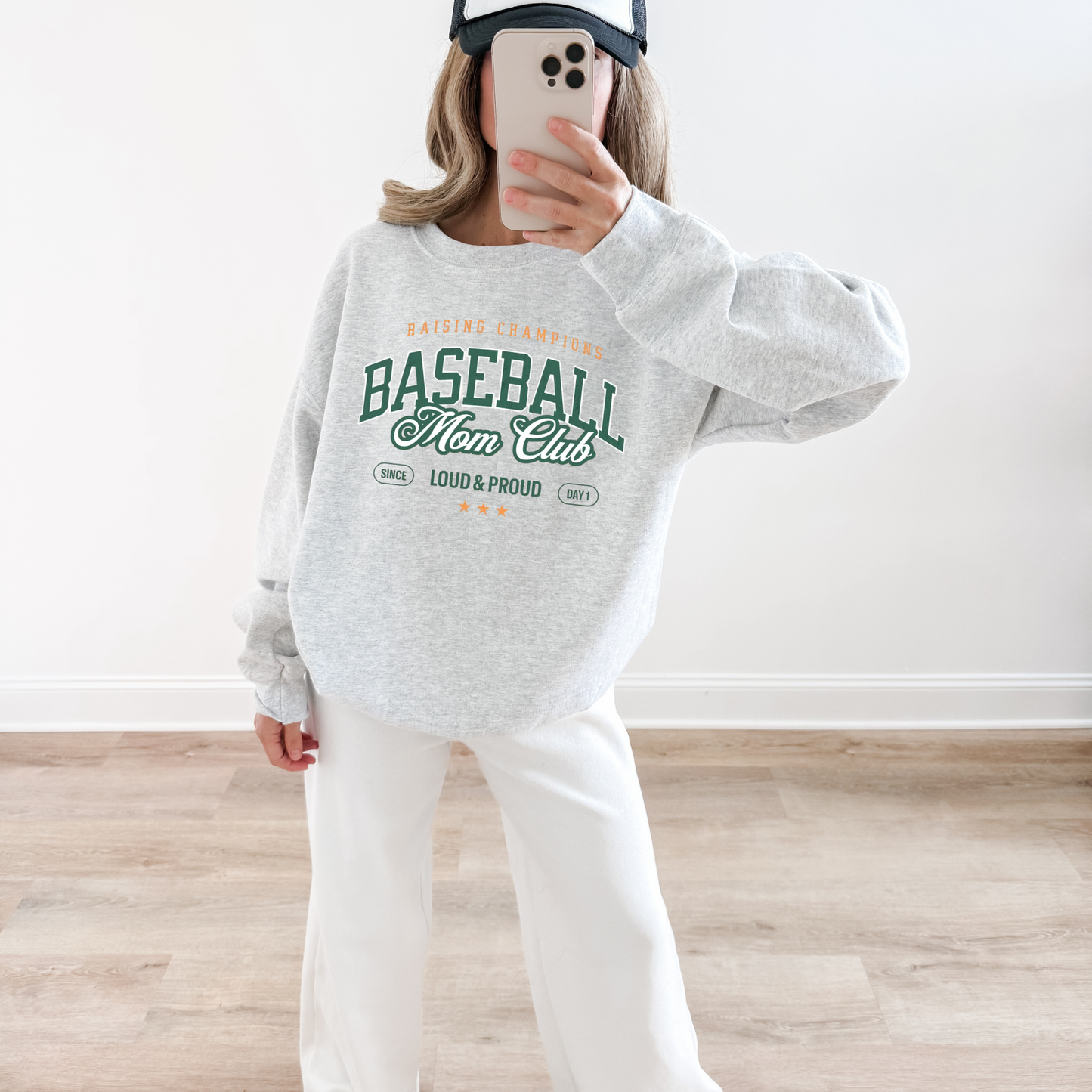 Baseball Mom Club Crewneck Sweatshirt