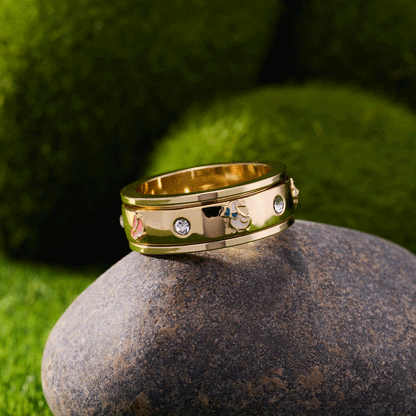 Garden Party Fidget Ring: Gold