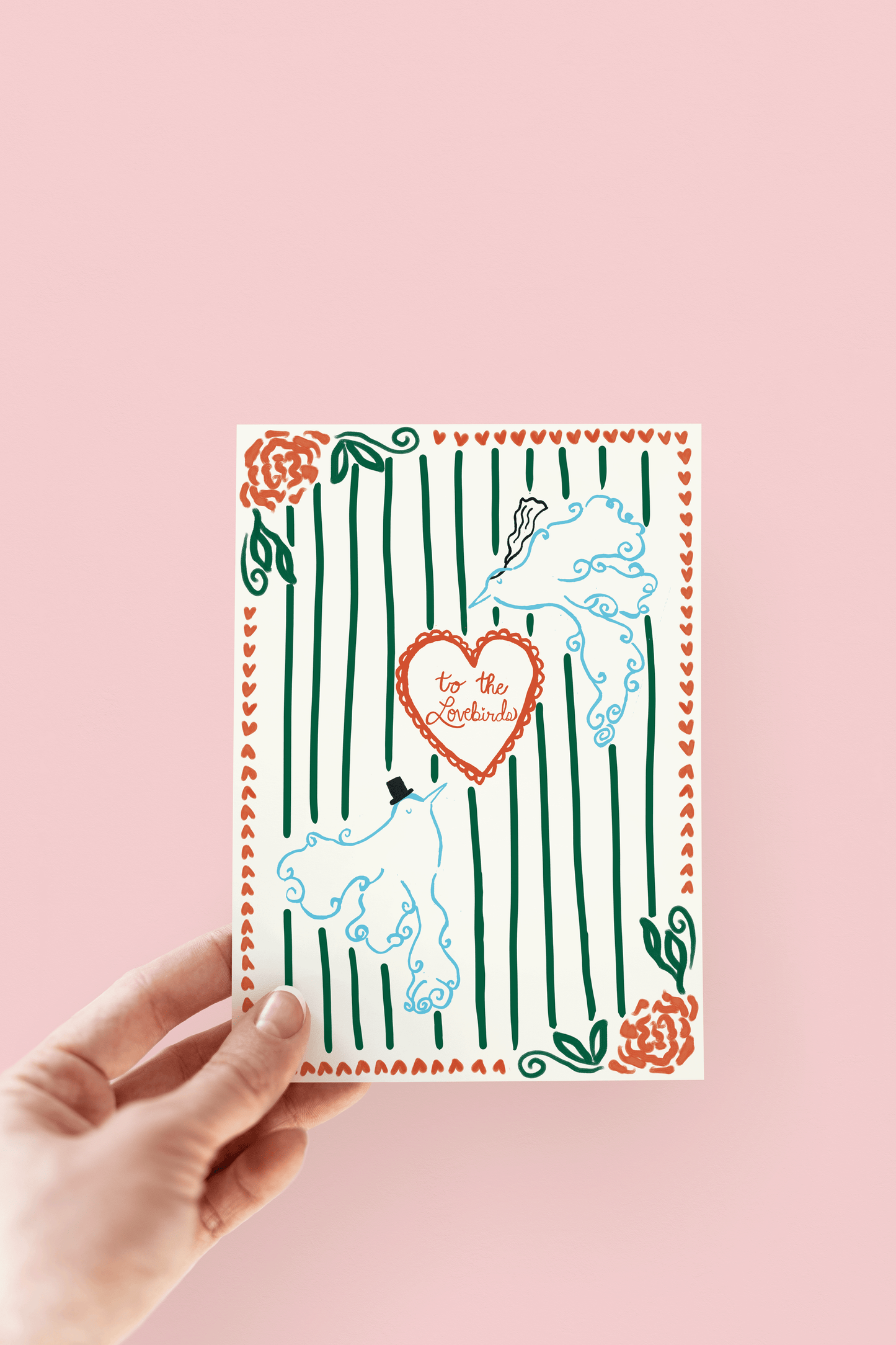 To The Lovebirds Wedding Greeting Card
