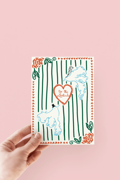 To The Lovebirds Wedding Greeting Card