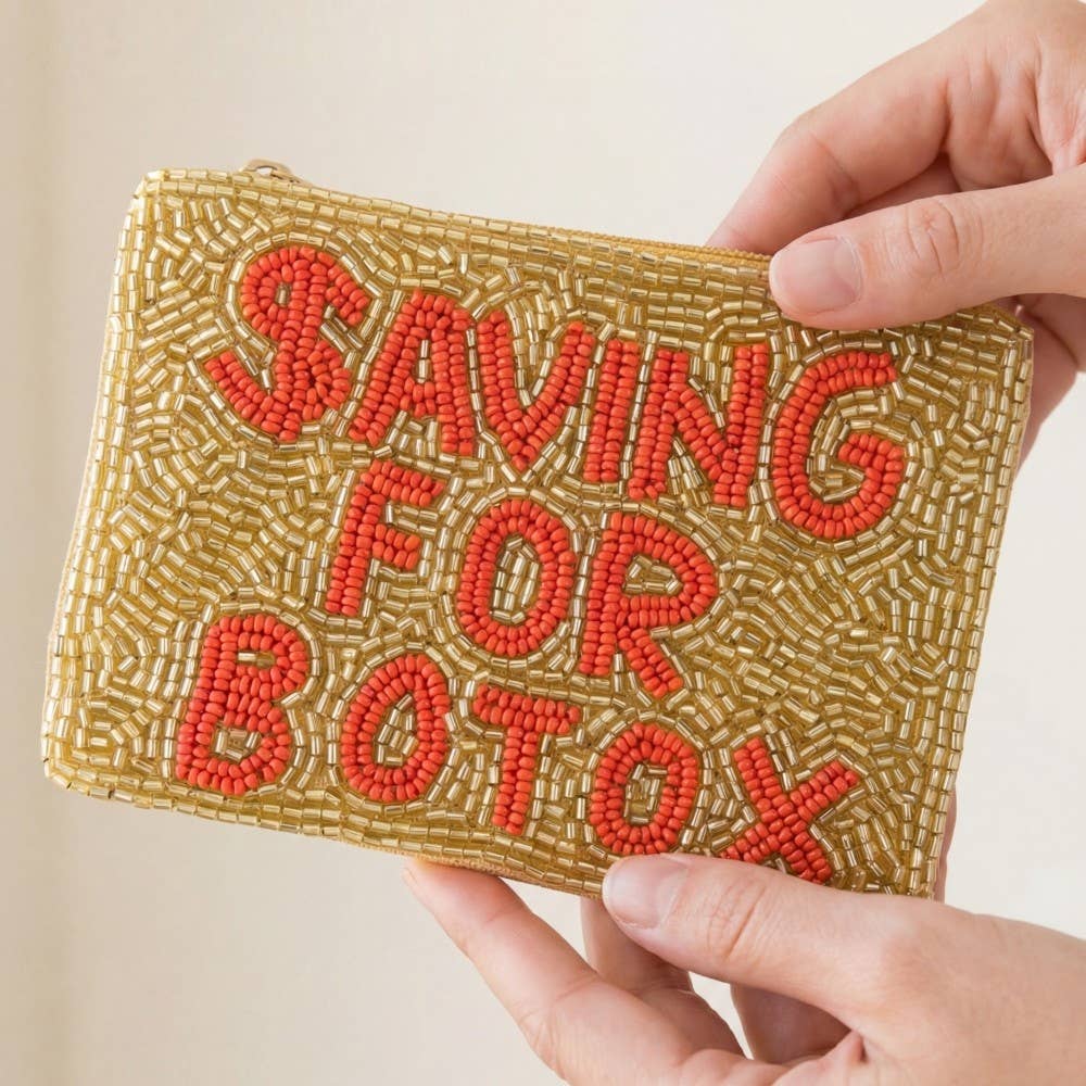Saving For Botox Beaded Coin Purse: MULTI