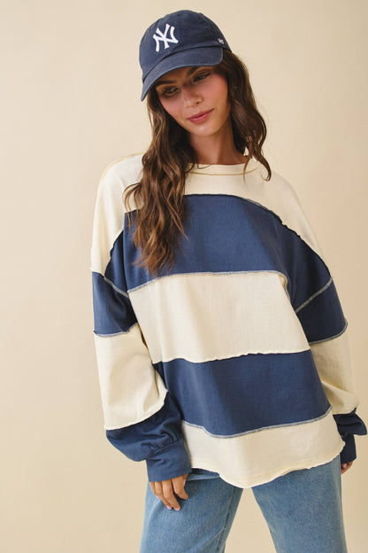 Easy Going Colorblock Pullover