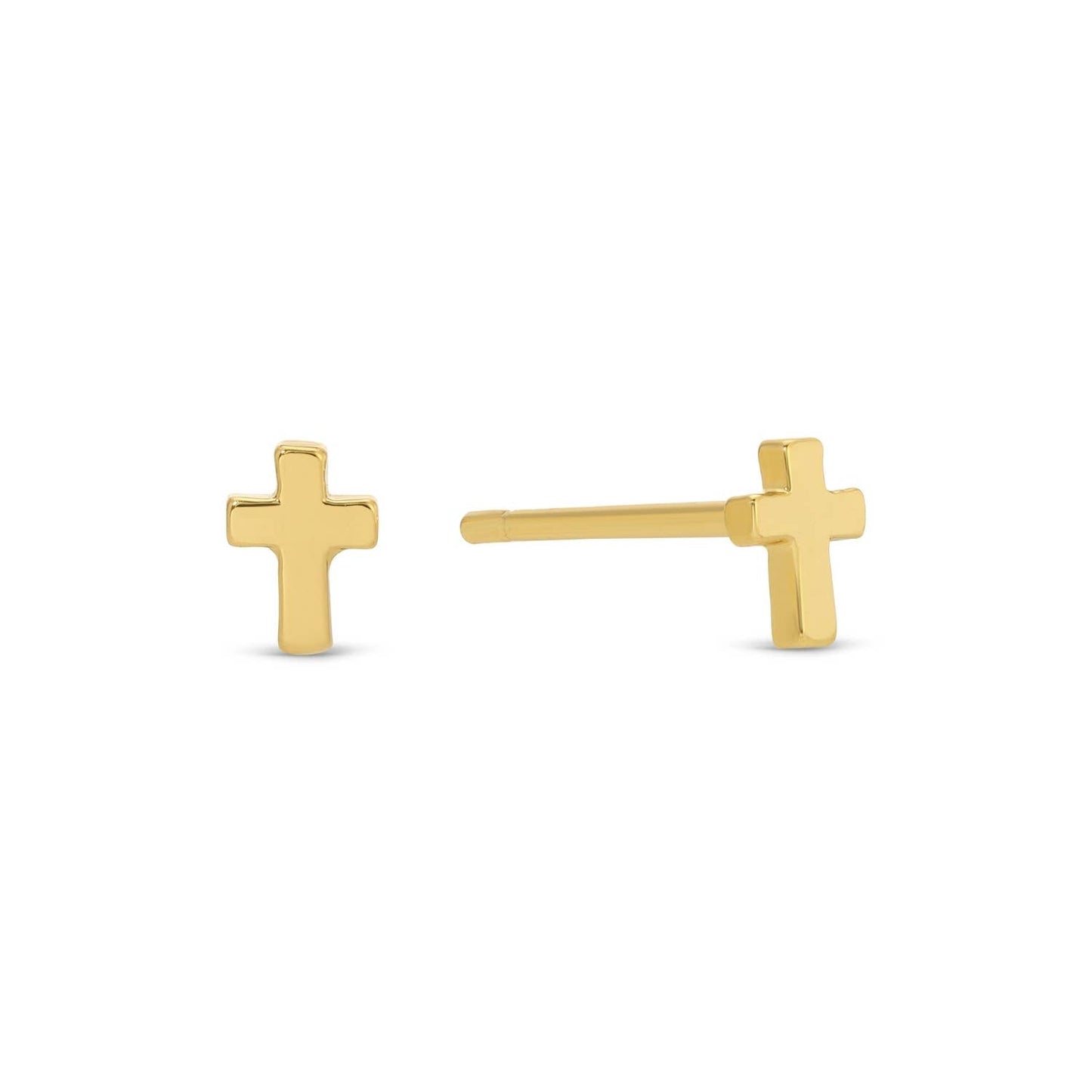 Multi Cross Velvet Set/3 Stud Gift Set: Gold