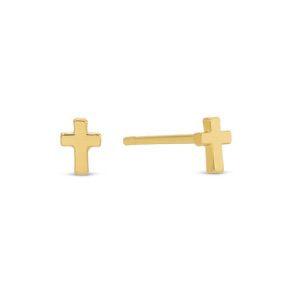 Multi Cross Velvet Set/3 Stud Gift Set: Gold