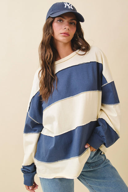 Easy Going Colorblock Pullover